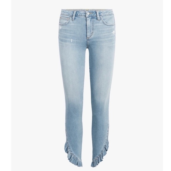Joe’s Jeans The Icon Mid Rise Skinny Ruffle Ankle Percy - Picture 2 of 12